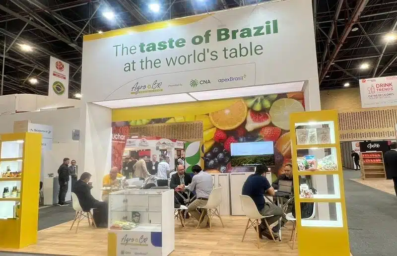 Estande brasileiro na Alimentec