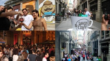 O Festival Santos Café promete ser um paraíso para os amantes de café de 6 a 9 de julho. Público pode degustar vários cafés de graça.
