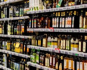 Mercado na Itália com azeites