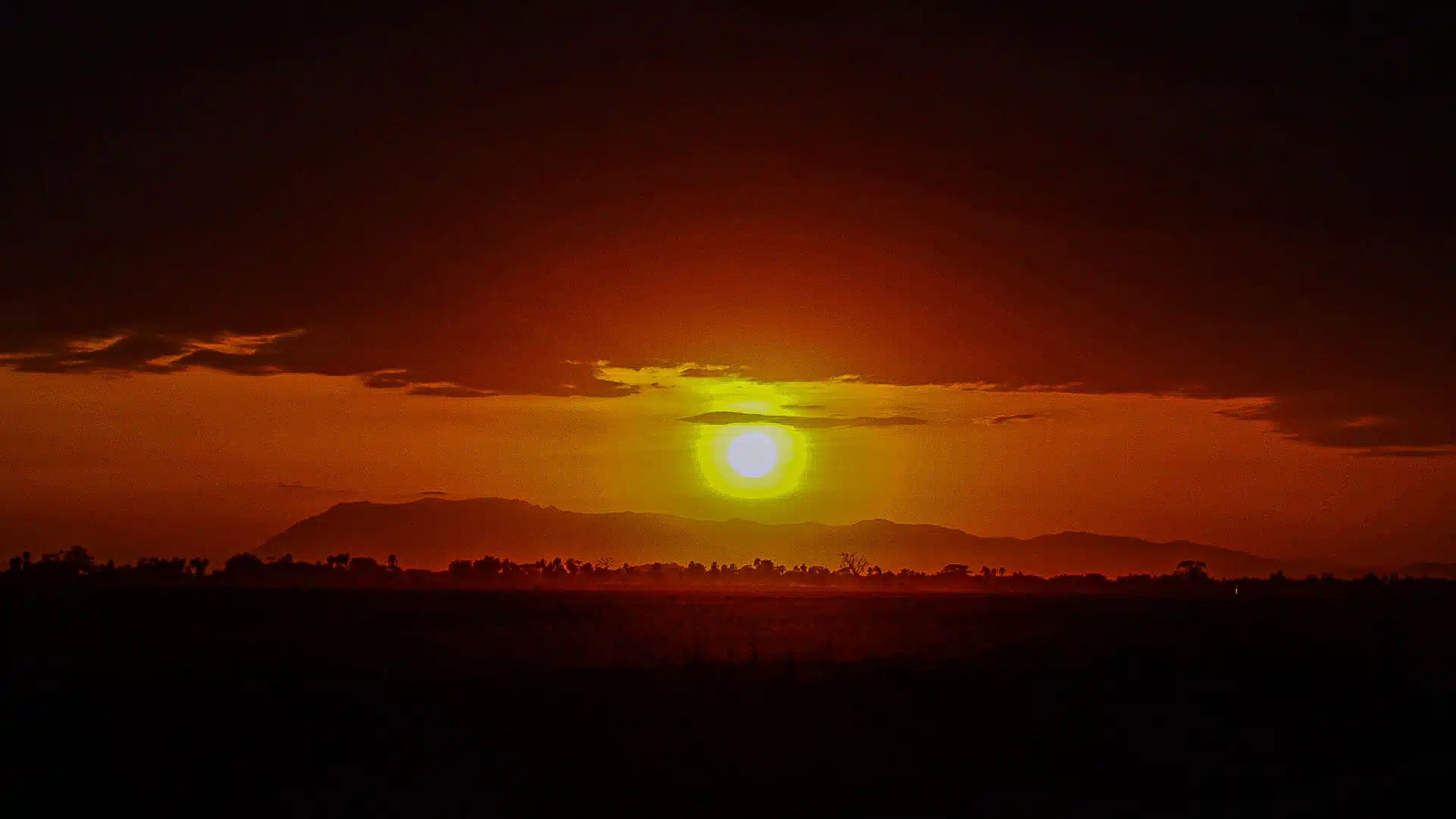 por do sol na Africa