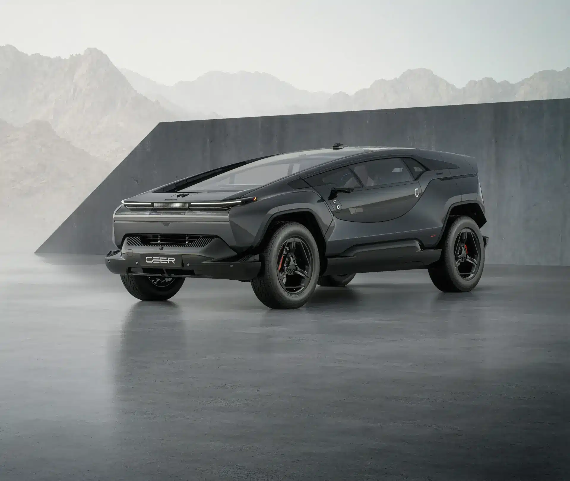 Arábia Saudita apresenta o CEER EXOBOT SUV, elétrico de 850 cv, três motores e autonomia estimada em até 560 km