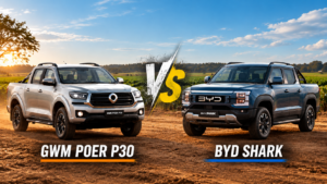 GWM Poer P30 e BYD Shark frente a frente em comparação de picapes chinesas no Brasil