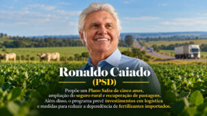 Ronaldo Caiado apresenta propostas para Plano Safra de cinco anos, seguro rural, logística e fertilizantes nas eleições de 2026