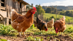Galinhas em criação de subsistência em propriedade rural; foco de gripe aviária foi confirmado em Selbach, no Rio Grande do Sul.